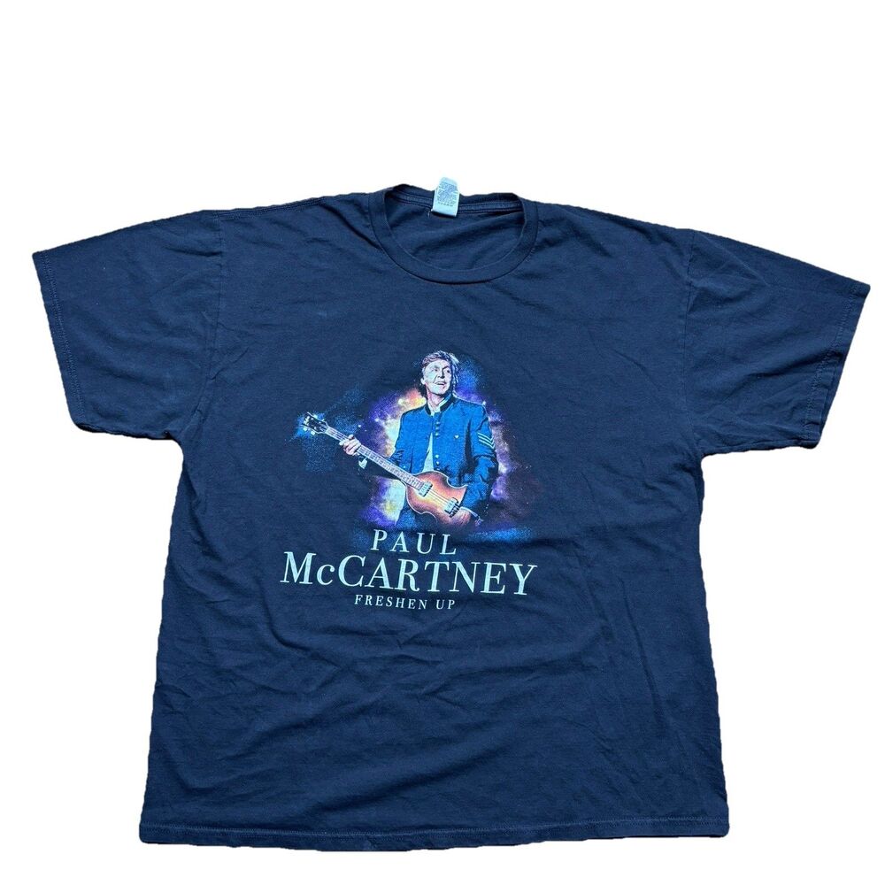 Paul McCartney Freshen Up Tour 2019 T Shirt Mens XL Black Concert Band Tee